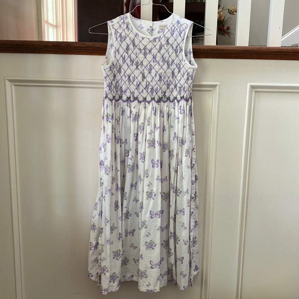 Copper Key Purple Floral Sleeveless Dress